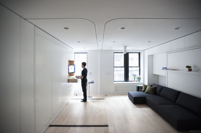 Nội thất thông minh giúp căn hộ 40 m2 có không gian sống gấp đôi