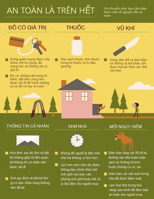 Infographic: Một số nguyên tắc an toàn khi chuyển nhà