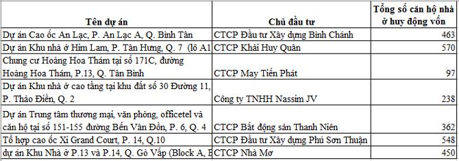 Tp.HCM: Điểm mặt những dự án được bán, cho thuê đang thế chấp ngân hàng