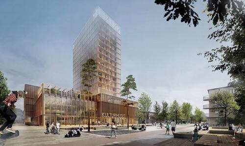 Dự án xây dựng tòa nhà bằng gỗ cao nhất tại Thụy Điển