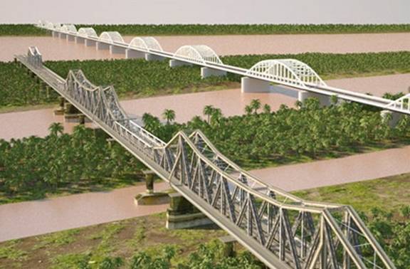 Hà Nội: Chốt phương án thiết kế cầu đường sắt vượt sông Hồng