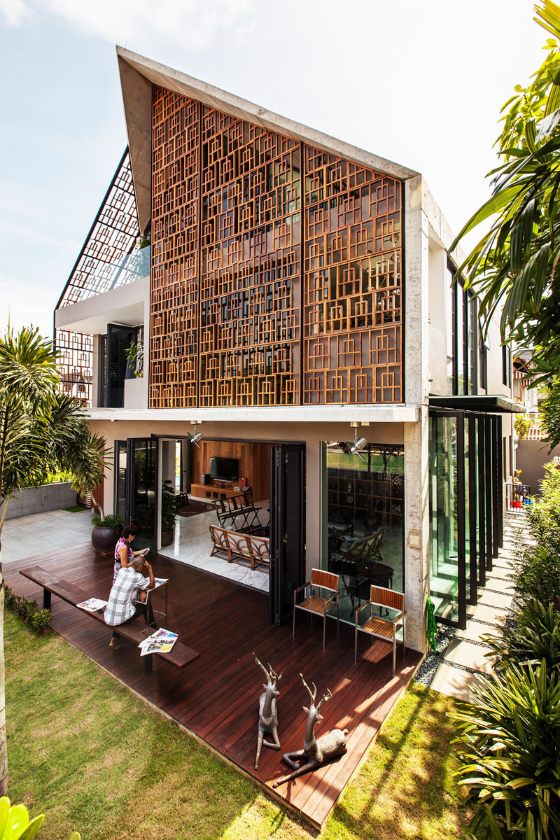 Kiến trúc khác biệt của ngôi nhà tại Singapore