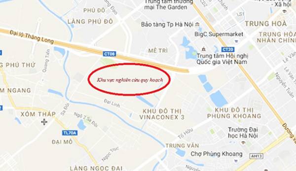 Hà Nội duyệt quy hoạch Khu chức năng đô thị Nam Đại lộ Thăng Long