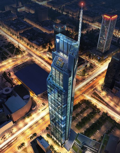 Tòa nhà cao nhất Ba Lan sẽ được hoàn thành vào năm 2020