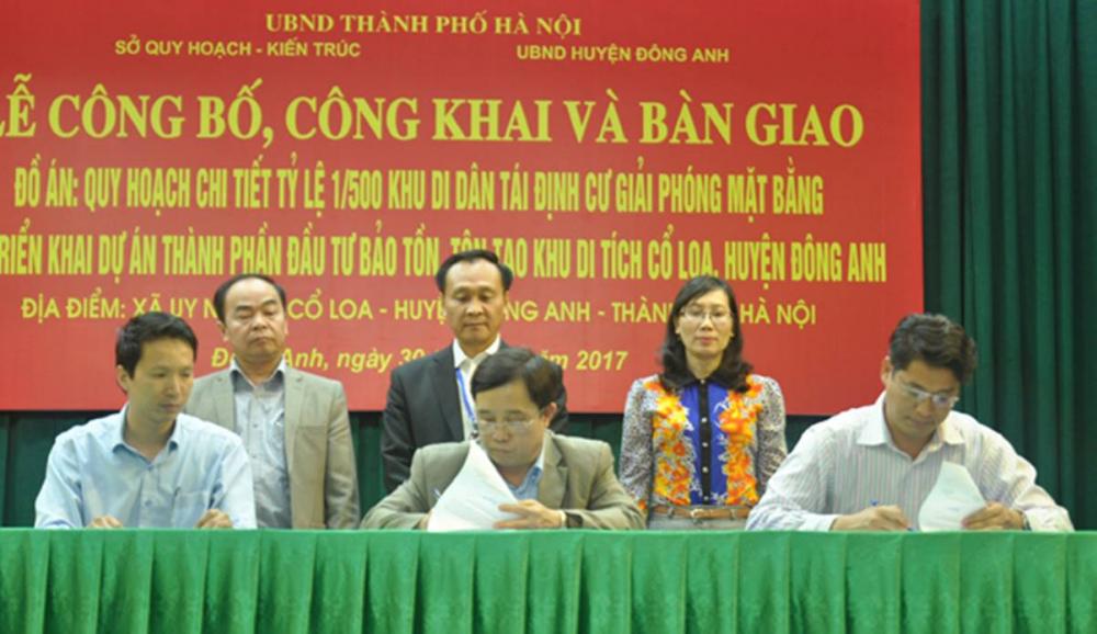 Hà Nội: Công bố quy hoạch chi tiết khu di dân tái định cư huyện Đông Anh