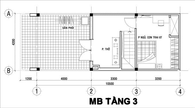 nhà ống 3 tầng