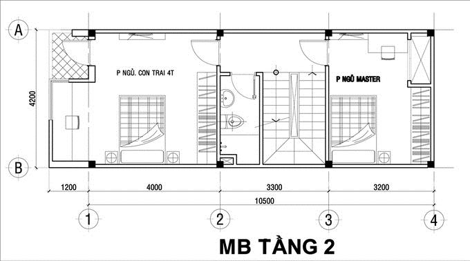 nhà ống 3 tầng