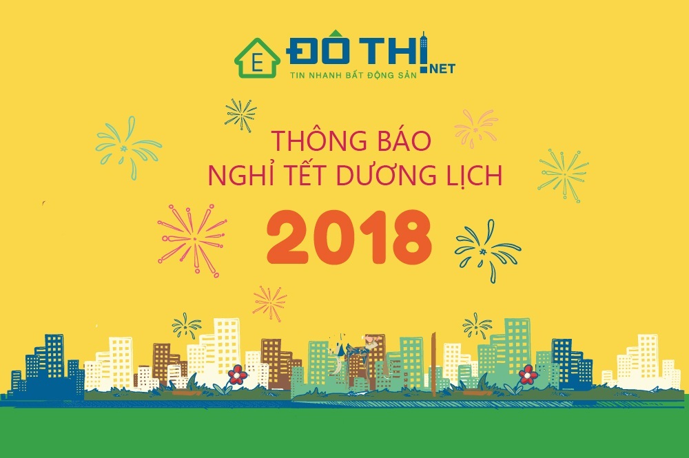Dothi.net thông báo lịch nghỉ Tết Dương lịch 2018