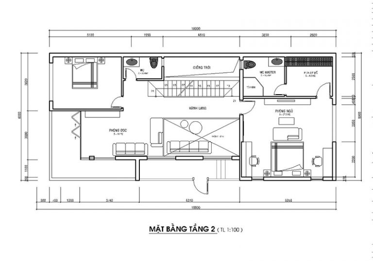 nhà phố 2 tầng 1 tum