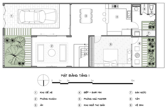 nhà phố 2 tầng hiện đại