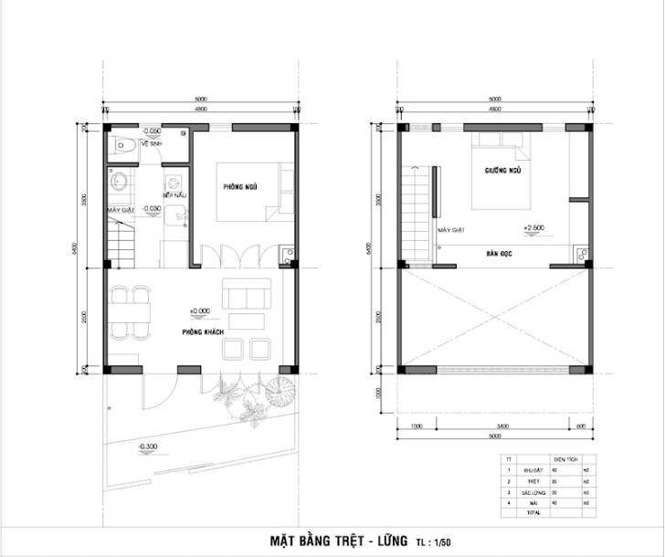 nhà phố 1 trệt gác lửng