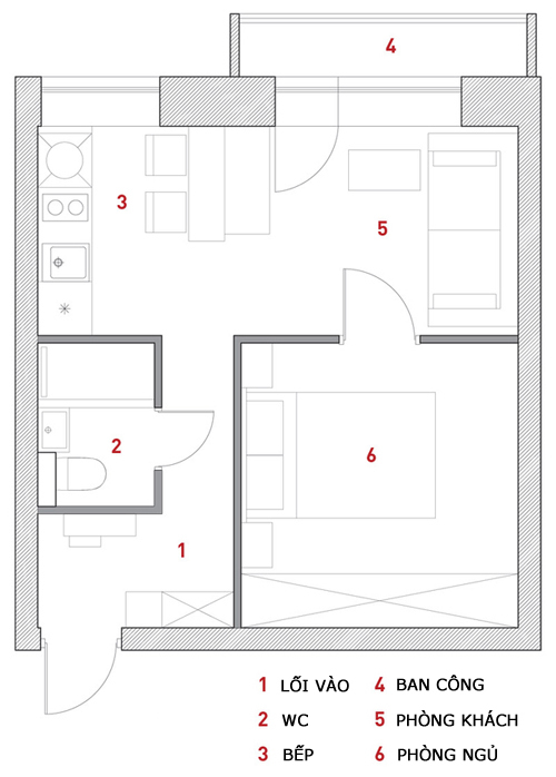 căn hộ 30m2