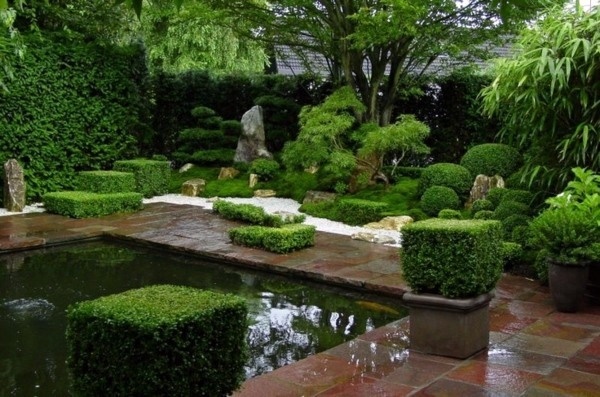 trang trí vườn theo phong cách Nhật