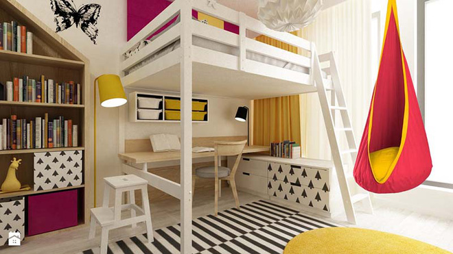Thiết kế phòng ngủ cho bé theo phong cách nội thất Bắc Âu