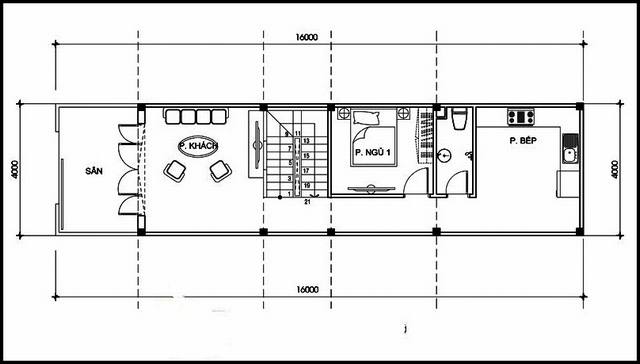 Tư vấn thiết kế nhà phố 1 trệt 1 lầu thoáng đẹp với kinh phí 700 ...