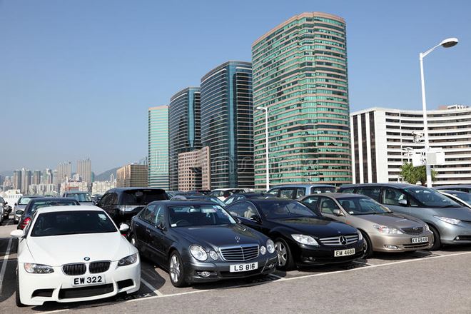 Chỗ đỗ ô tô ở Hong Kong 