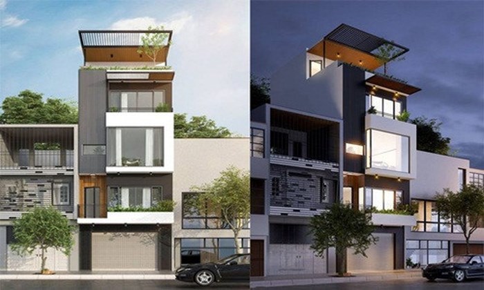 10 mẫu nhà phố 4 tầng có kiến trúc đa dạng được 