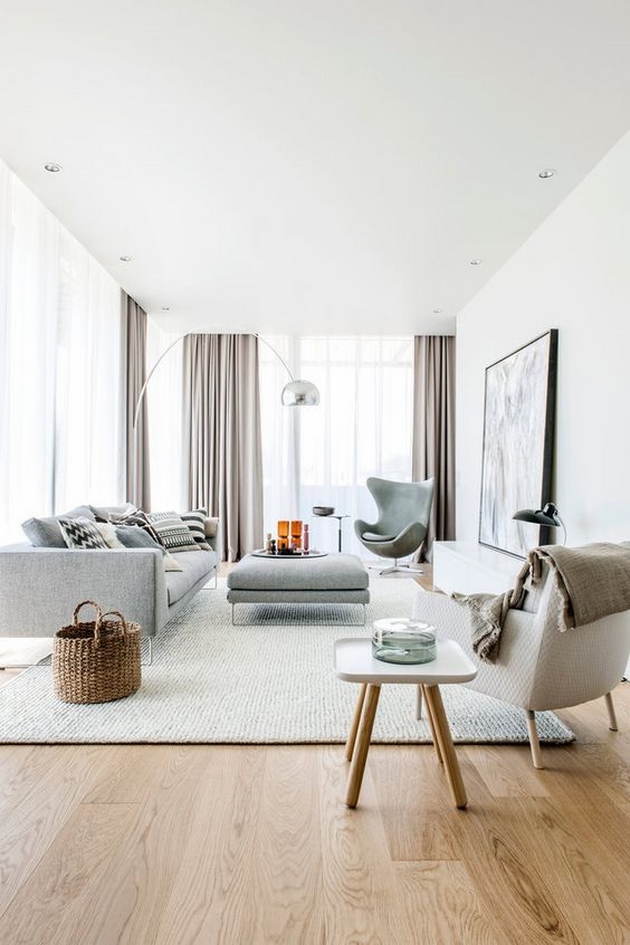 Thiết kế phòng khách chung cư nhỏ phong cách minimalist