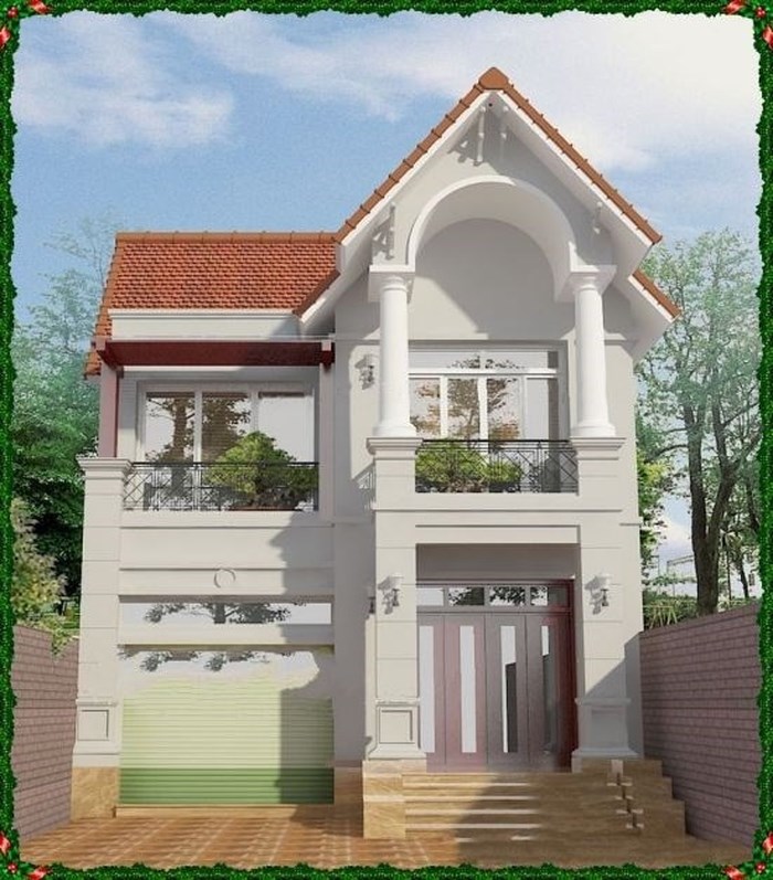 mẫu nhà 2 tầng mái Thái