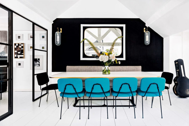 Ngắm căn hộ màu ngọc lam của nhà thiết kế nội thất nổi tiếng thế giới