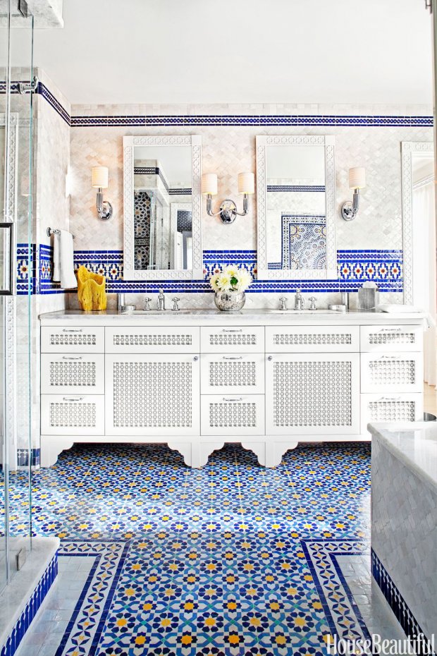 Phòng tắm phong cách Morocco 