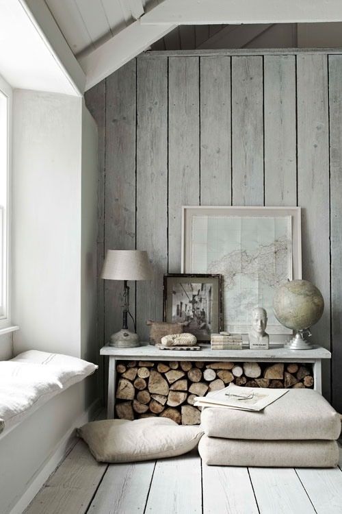 bức tường gỗ màu xám nhạt 