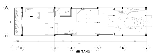 mặt bằng tầng 1