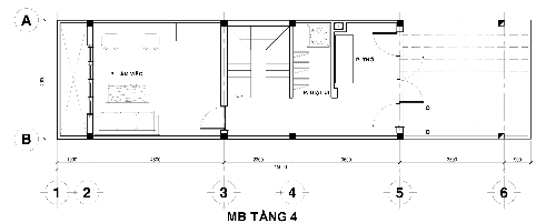 mặt bằng tầng 4