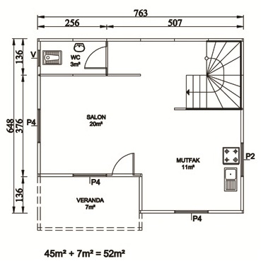 mặt bằng tầng 1