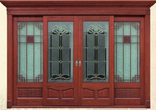 thiết kế cửa gỗ 4 cánh