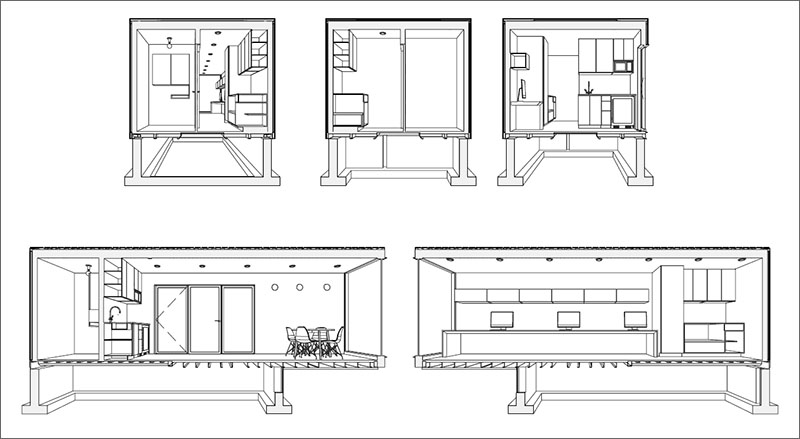 Kiến trúc sư tự dựng văn phòng tại nhà từ thùng container - Bitaco - nhà máy bu lông