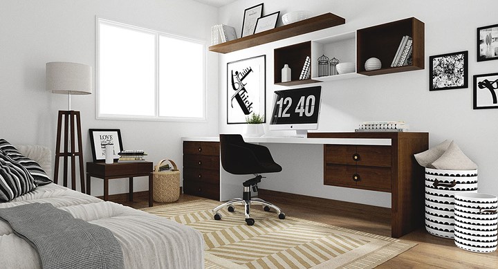 8 mẫu thiết kế sáng tạo cho phòng làm việc ở nhà