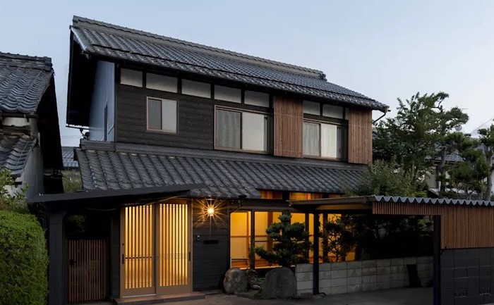 Nhà mái dốc phong cách Nhật 