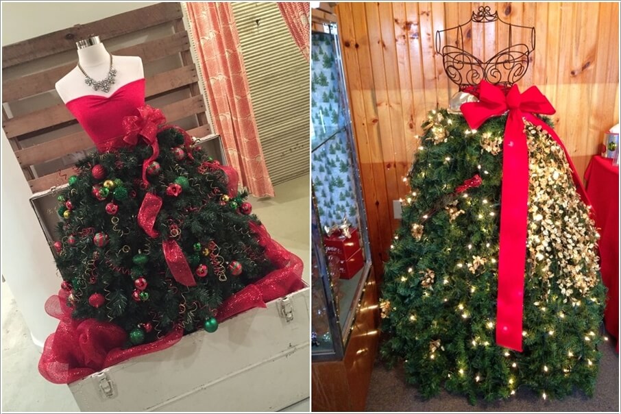 Mẫu cây thông Noel dành cho những tín đồ thời trang.