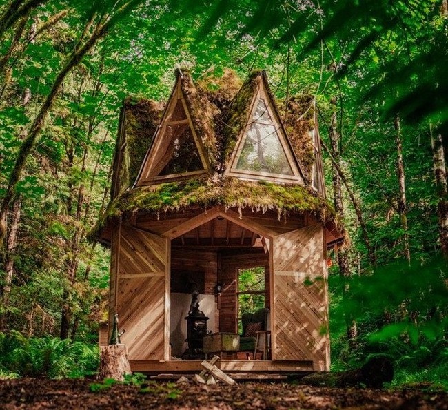 Nhà cabin nhỏ xinh lấy cảm hứng từ truyện cổ tích