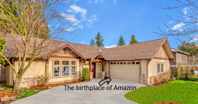 Ngôi nhà nơi hãng Amazon thành lập được rao bán với giá gần 1,5 triệu USD