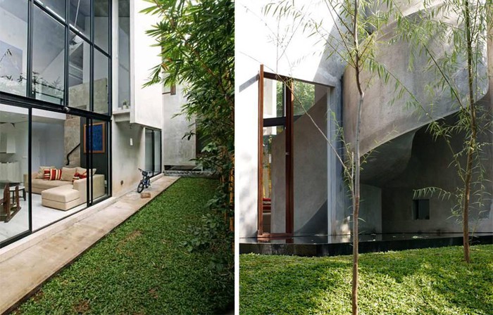 ngôi nhà có thiết kế độc lạ ở Indonesia