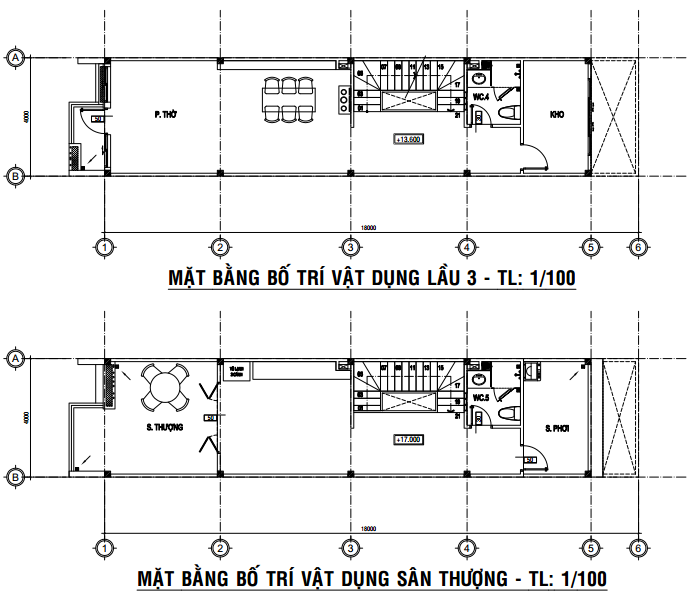 lầu 3 và sân thượng