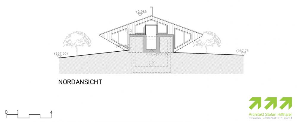 Mặt cắt hướng Bắc