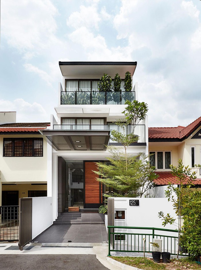 Thiết kế nội thất tối giản - tinh tế - sang trọng trong nhà phố 3 tầng ở Singapore