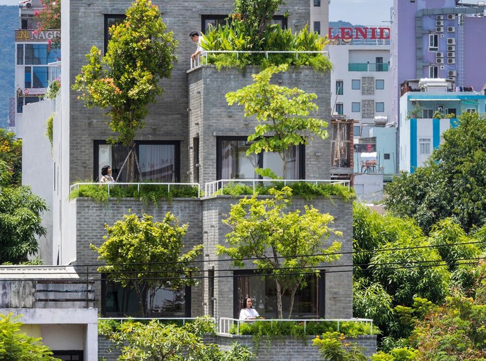 Độc đáo nhà phố Đà Nẵng lấy ý tưởng từ ruộng bậc thang