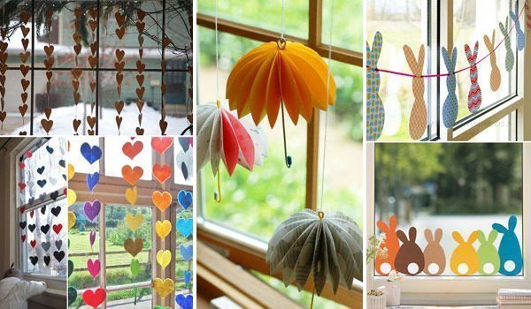 Trang trí cửa sổ bằng các sản phẩm handmade 