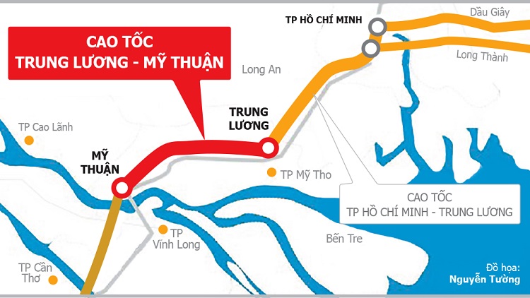 Thủ tướng yêu cầu đảm bảo đúng tiến độ cao tốc Trung Lương - Mỹ Thuận