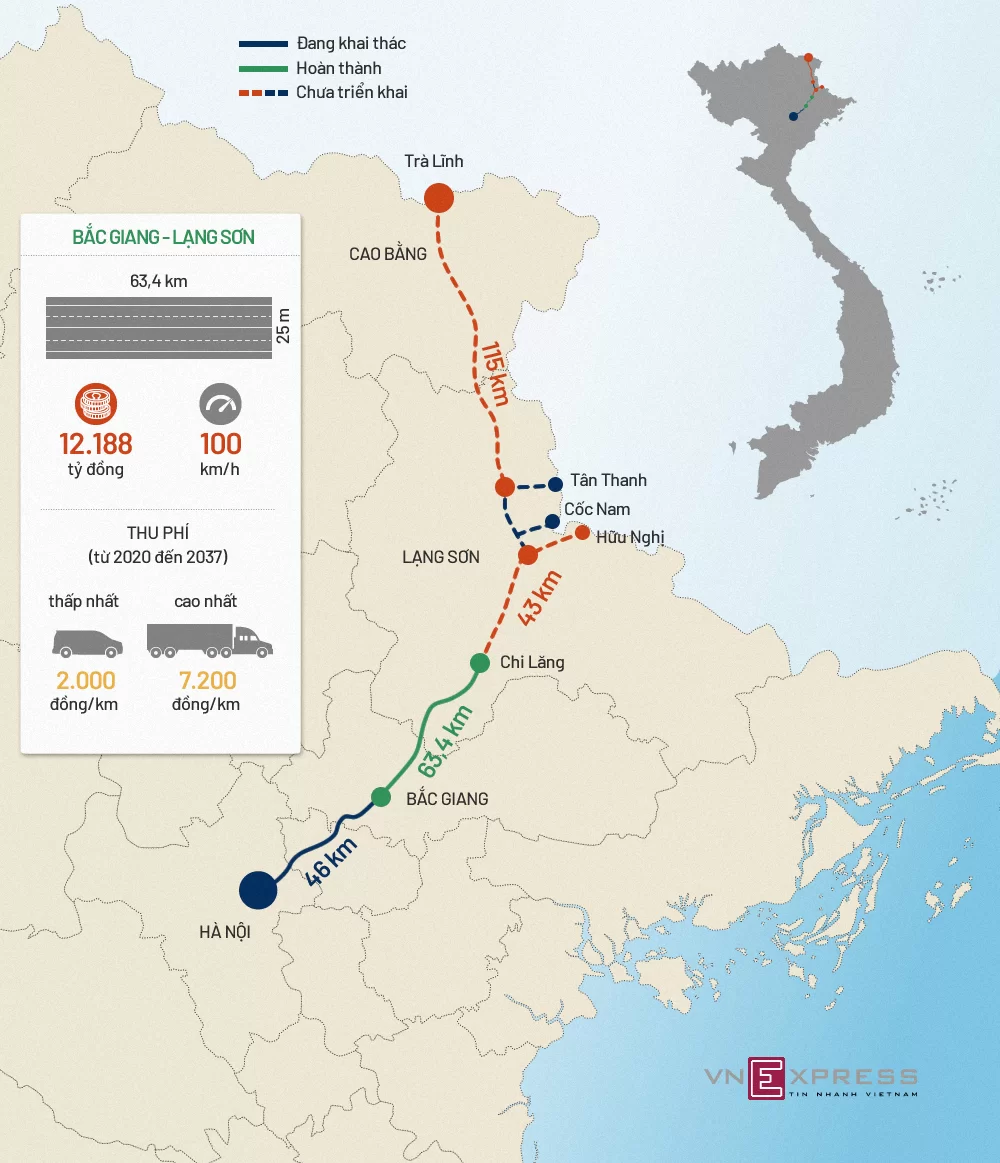 cao tốc Bắc Giang - Lạng Sơn kết nối các tỉnh Đông Bắc ra sao?