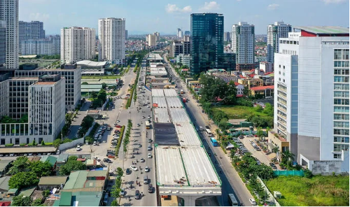 thông xe đường vành đai 3 đoạn Mai Dịch - cầu Thăng Long