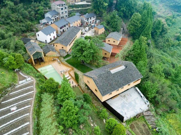 nhà nghỉ dưỡng độc đáo trên đỉnh núi Chiết Giang