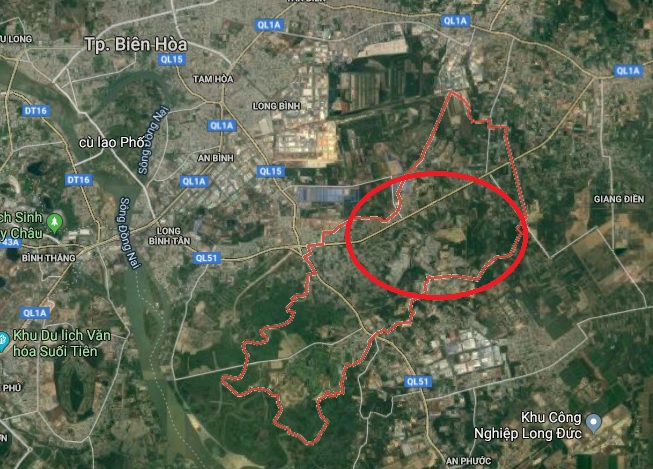 Duyệt quy hoạch Phân khu D1 tỷ lệ 1/5.000 tại Biên Hòa