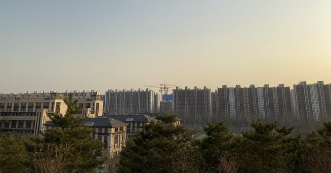 Hình ảnh dự án chung cư giá rẻ tại Bắc Kinh, Trung Quốc đang xây dở