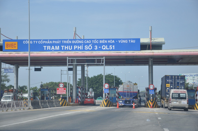 Hình ảnh toàn cảnh trạm thu phí cao tốc Biên Hòa - Vũng Tàu