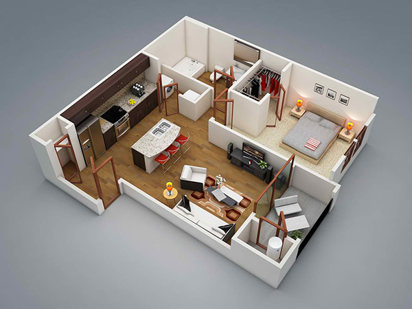 10 mẫu thiết kế căn hộ cho vợ chồng trẻ vừa hiện đại vừa ấm cúng